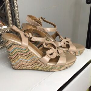 Euro soft 4”Platform leather Sandle